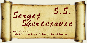 Sergej Skerletović vizit kartica